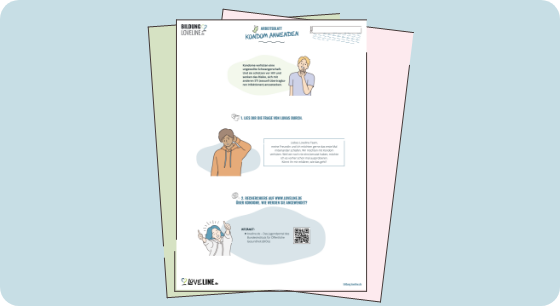 Illustration: Ansicht Arbeitsblatt "Kondom anwenden"