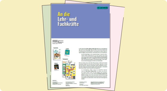 Illustration: Titelbild Material An die Lehr- und Fachkräfte