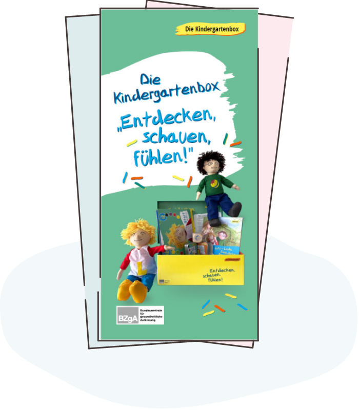 Illustration: Titelbild Material Flyer Kindergartenbox