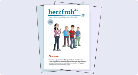 Illustration: Titelbild Material herzfroh 2.0 – Grenzen