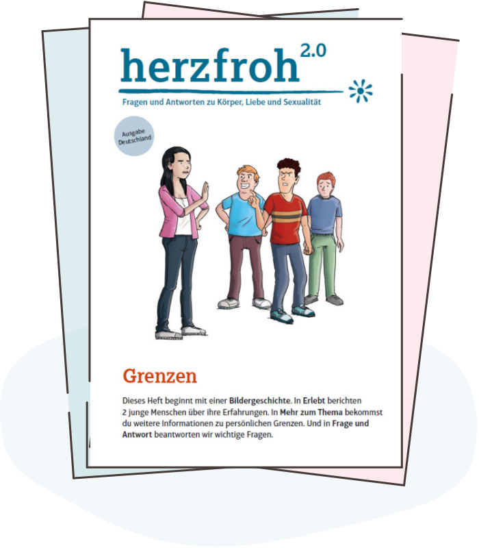 Illustration: Titelbild Material herzfroh 2.0 – Grenzen