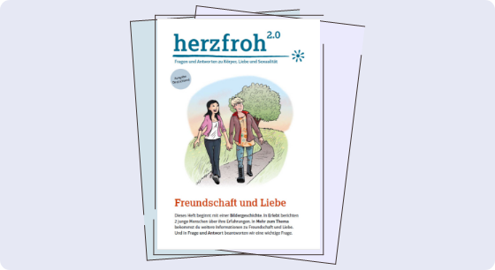 Illustration: Titelbild Material herzfroh 2.0 – Liebe und Freundschaft