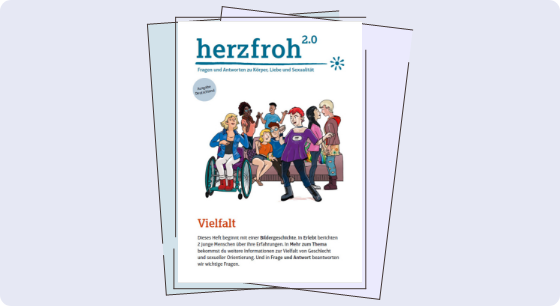 Illustration: Titelbild Material herzfroh 2.0 – Vielfalt