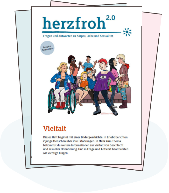 Illustration: Titelbild Material herzfroh 2.0 – Vielfalt