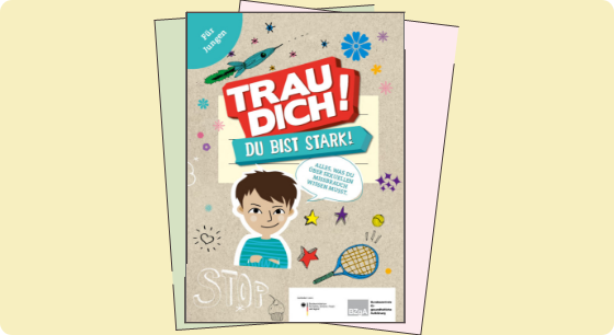 Illustration: Material Trau dich! Du bist stark! (Für Jungen)