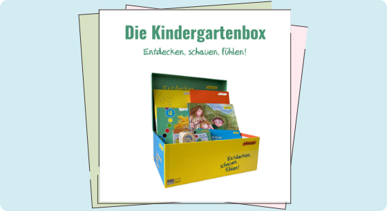 Illustration: Titelbild der Broschüre Die Kindergartenbox